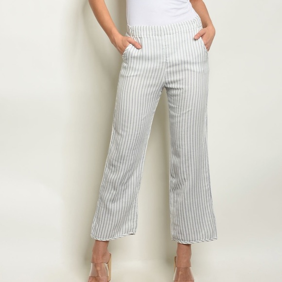 ✨only S left⬇️✨ White Stripe Pants - Picture 5 of 8
